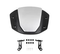 Motorcycle Front Wind Deflector Windscreen Front Wind Deflector Protector Visor Screen With Bracket Air Fairing Motorcycle Sports Wind For CB650R 2024 2025 Windscreen Trim Screen(Silver)