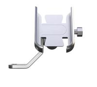 YEDWEW Motorcycle Mobile Phone Holder Mobile Phone Bracket Motorcycle CNC Aluminum Handle Bar GPS Stand Holder Accessories For CT125 Hunter Cub 2023 360° Rotating Bike Phone Mount(Silver-A)