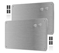 YedZen 2Pcs 44.5x29cm Magnetic Board for Wall, Stainless Steel