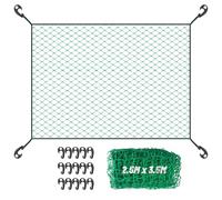 YedZen Cargo Net, 2.5 x 3.5m / 8.2 x 11.5ft, Safety Trailer Net with 15 Hooks, Cargo Netting for Pickup Truck, Van, Load Secure