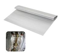 YedZen Embossed Aluminum Heat Shield, 700x500mm General Heat Insulation Aluminum Plate, Exhaust Pipe Heat Shield for Automobile Motorsport Motorcycle