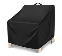 YedZen Garden Chair Cover, 420D Oxford Patio Seat Covers, 102x109x89/124cm Waterproof Outdoor Protective Seat Cover for Stackable Chair, Furniture, Lounge Deep Chair