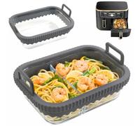 YedZen Set of 2 Glass Casserole Dish Airfryer for Ninja AF400EU/DZ400EU/AF500EU
