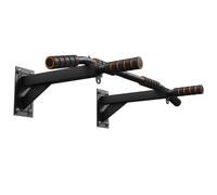 YedZen Wall Mounted Pull Up Bar, Multifunctional Chin Up Bar Maximum 200kg, with 6 Foam Padded Hand Grips Bracket, Upper Body Workout Bar for Home Gym Exercise, Strength Training