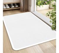 YedZne Indoor Door Mat, 80x120cm Non Slip Washable Absorbent Dirt Trapper Inside Door Mat with Rubber Backed, Off-White Entrance Rug, Floor Mats for Front Door, Entryway, Muddy Shoes, Paws, Pets