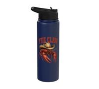 Yee Claw Crawfish Cowboy Hat Cajun Crawfish Funny Stainless Steel Insulated Water Bottle