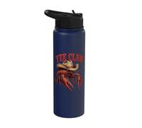 Yee Claw Crawfish Cowboy Hat Cajun Crawfish Funny Stainless Steel Insulated Water Bottle