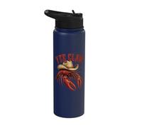 Yee Claw Crawfish Cowboy Hat Cajun Crawfish Funny Stainless Steel Insulated Water Bottle