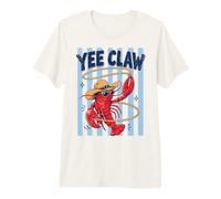 Yee Claw Funny Lobster Western Country Crawfish Lobster Premium T-Shirt
