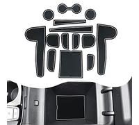 YEE PIN NX4 Rubber Mats Compatible with Hyundai Tucson NX4 2021-2023 Interior Non-Slip Mats for Centre Console Storage Box Car Parts Tucson 2022 Interior (White)