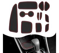 YEE PIN Rubber Mats Compatible with Toyota Yaris IV 2020-2024 XP210 Mats Non-Slip for Centre Console Storage Box Interior (Red)