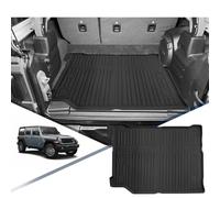 YEE PIN Trunk Mat Compatible with Jeep Wrangler JL 4XE 2021-2023, for Boot with Audio Rubber Boot Liner TPE Boot Protection Rubber Mat High Edge Organiser Non-Slip