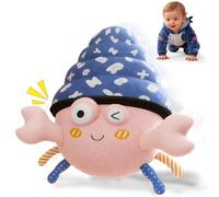 Yeeammk Sensory Toys for Babies, Musical Crawling Hermit Crab Baby Toy for Infant 6-12 Months, Stuffed Soft Plush with Dancing & Talking Sound, Montessori Toddler Toy Gift for 1 2 3 4 Year Old Kids