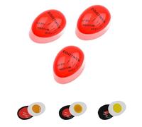Yeeanno Egg Timer,3 Pcs Generic Egg Timers for Boiling Eggs Colour-Changing Time Timer,Reusable Kitchen Gadget Heat Sensitive,Boiling Tool Cooking Accessories,Eggs Safe Durable Kitchen Aid Tool