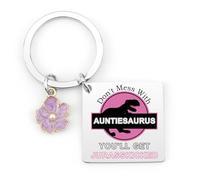 Yeeaulpa Auntie Gifts Keyring Easter Gifts Birthday Gifts for Aunt Aunty Gift Ideas from Niece Nephew Easter Basket Fillers Mothers Day Christmas Xmas