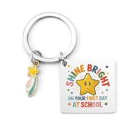 Yeeaulpa First Day at School Gifts Keyring Starting School Gifts Back to School Gift for Students Keychain Young Adults Good Luck Gift for Daughter Son Granddaughter Grandson