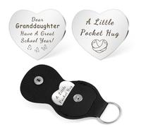 Yeeaulpa Granddaughter Gifts,First Day at School Gifts,Starting School Gift,Back to School Gift,First Day of School Present,1st Day at School Present,Starting Secondary School Presents,Pocket Hug