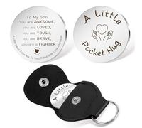Yeeaulpa Son Gifts Pocket Hug First Day of School Gift for Son from Mum Mother Sons Gift Presents for Sons Birthday Present Starting School Gifts