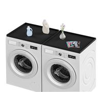 YEEBECA Non-slip washing machine pad, 60 x 60 cm, 2 pieces, silicone dryer washing machine cover, prevents scratches on the top and has a unique non-slip pattern, drip-proof.