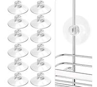 YeeBeny 12Pcs Shower Caddy Connectors Suction Cups for Bathroom, Heavy Strength Large Suction Cups Without Hooks, Replacement Suction Cups Compatible with Zenna Home, Simple Houseware, GeekDigg
