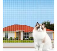 YeeBeny Cat Netting Balcony, 10x20FT Steel Wire Reinforced Safety Net for Cat, Cat Balcony Protection Netting, Anti-Fall Pet Balcony Netting Suitable for Balcony Window Staircase Terrace (White)