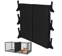YeeBeny Dog Crate Divider, 16.9x16.5 Black Thick Dog Kennel Divider Foldable Divider for Small Dog Crates (Cage Not Included)