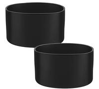 Yeebline Silicone Water Bottle Sleeve, 2 Pack 3 Inch / 75mm Black Water Bottom Protector Bottle Boot Tumbler Cover Sleeve, Accessories for 20oz 30oz 40oz Tumblers Compatible with Stanley