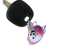 Yeeda Animal Keychain for Kids - Cute Astronaut Panda Keyring Gift for Girls, Quicksand in Rocket Shape, Floating Panda Keychain as Car Key Organiser