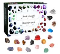 Yeeda Ore Christmas Advent Calendar 2023, Healing Children Crystals Collection Contains 24 Crystal Ore Gifts, Christmas Countdown Toys Set For Kids