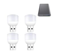 Yeeda Plug in USB Light Bulb, USB Night Lights Cold White & Warm White, 5V1A Atmosphere Lights Portable Energy-Saving for Kids, Nursery, Bedroom, Bathroom, Hallway, Stairs, Kitchen