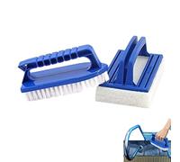 Yeeda Pool Scrub Brush - Pool Brush with Non-Slip Handle - Pool Wall Brush, Hand Sponge, Swimming Pool Brush, Soft Bristles, Pool Scrubbing Brush, Strong Cleaning Power