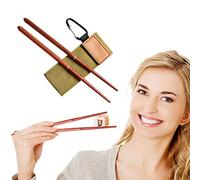 Yeeda Rosewood Folding Wood Chopsticks | Chop Sticks | Collapsible Chopsticks Portable Travel Chopsticks Detachable Red Sandalwood Wood Chopsticks Outdoor Camping Utensils