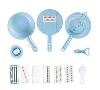 Yeeda Vegetable Chopper, 12Pcs/Sets Multi-Function Vegetable Slicer, 12-in-1 Veggie Chopper, Vegetable Slicer Cutter Dicer for Potato, Onion, Garlic, Fruit