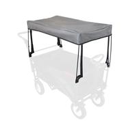 YEEDOIDO C2 Canopy for Wagon Attachment, Awning Shade Cover for Kids Folding Collapsible Beach Utility Grocery Push Pull Wagon Cart Replacement Waterproof Removable Foldable Portable Gray