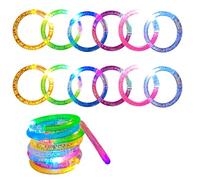 Yeefunjoy 12PCS LED Bracelets, Light Up Bracelets Flashing Wristbands Festival Accessories LED Bracelets Glow In The Dark Party Supplies for Christmas Musical Carnival Kids Adult Party Bag Filling