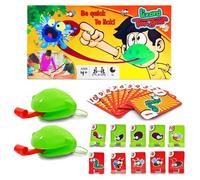Yeefunjoy 2Pcs Frog Tongue Toy Set, Game Play Tongue Frog Tongue Game, Tic Tacs Tongue Game for Interactive Desktop Catch Bug Board Games Puzzle Game for Kids Party Bag Fillers Christmas Party Gifts