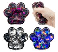Yeefunjoy 3Pcs Cat Paw Squishy, Kawaii Cat Paw Squishy Fufu Squishy Cat Paw Squeeze Toys, Sticky Squishy Cat Paw Stress Relieving Fidget Toys for Boys Girls Birthday Gifts Christmas Party Favors