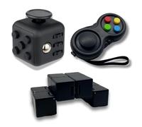 Yeefunjoy 3Pcs Fidget Toy Cube Toy Sensory Toy, Fidget Pad, Fidget Controller Stress Reducer, Infinity Cube, Stress Toy Anxiety Relief Toy Killing Time Finger Toy Office Gift for Children Adult (147)