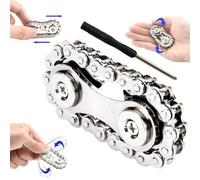Yeefunjoy Fidget Chain, Single Finger Smooth Fast Bearings Bike Chain Gears
