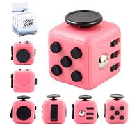 Yeefunjoy Fidget Cube, Stress Relief & Anxiety Aid, 6-Sided - Desk & Classroom Toy, Gift for Adults & Kids (Pink)