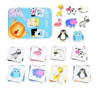 Yeefunjoy Memory Matching Game, Baby Puzzles Toys, Jigsaw Puzzles for Kids, Animal Matching Cards Toys, Infant Kids Montessori Puzzles Educational Learning Toys for 3+ Year Old Toddlers Birthday Gifts