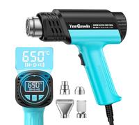 Yeegewin 2000W Heat Gun with Display, 50-650℃ Variable Temp Hot Air Gun