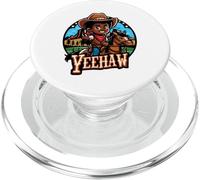 Yeehaw African American kid Rodeo Cowboy PopSockets PopGrip for MagSafe