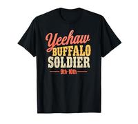 Yeehaw Buffalo Soldier 9th-10th Retro T-Shirt