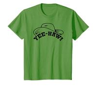 Yeehaw Cowboy Lasso Funny Hat Texas Ranch Cows Barn Men Girl T-Shirt