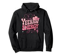 Yeehaw Energy Groovy Pink Cowgirl Country Cowboy Women Men Pullover Hoodie