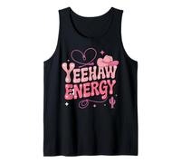Yeehaw Energy Groovy Pink Cowgirl Country Cowboy Women Men Tank Top