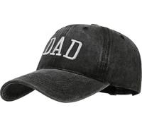 YeeHeen Baseball Hat for Men Women Vintage Washed Plain Cap Adjustable Sun Hat Dad Black A