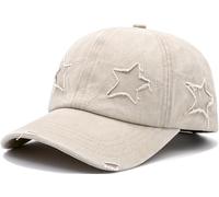 YeeHeen Vintage Washed Distressed Baseball Cap for Women Men Adjustable Sports Hat Beige