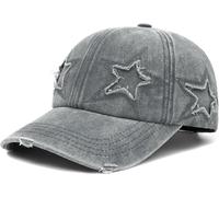 YeeHeen Vintage Washed Distressed Baseball Cap for Women Men Adjustable Sports Hat Grey